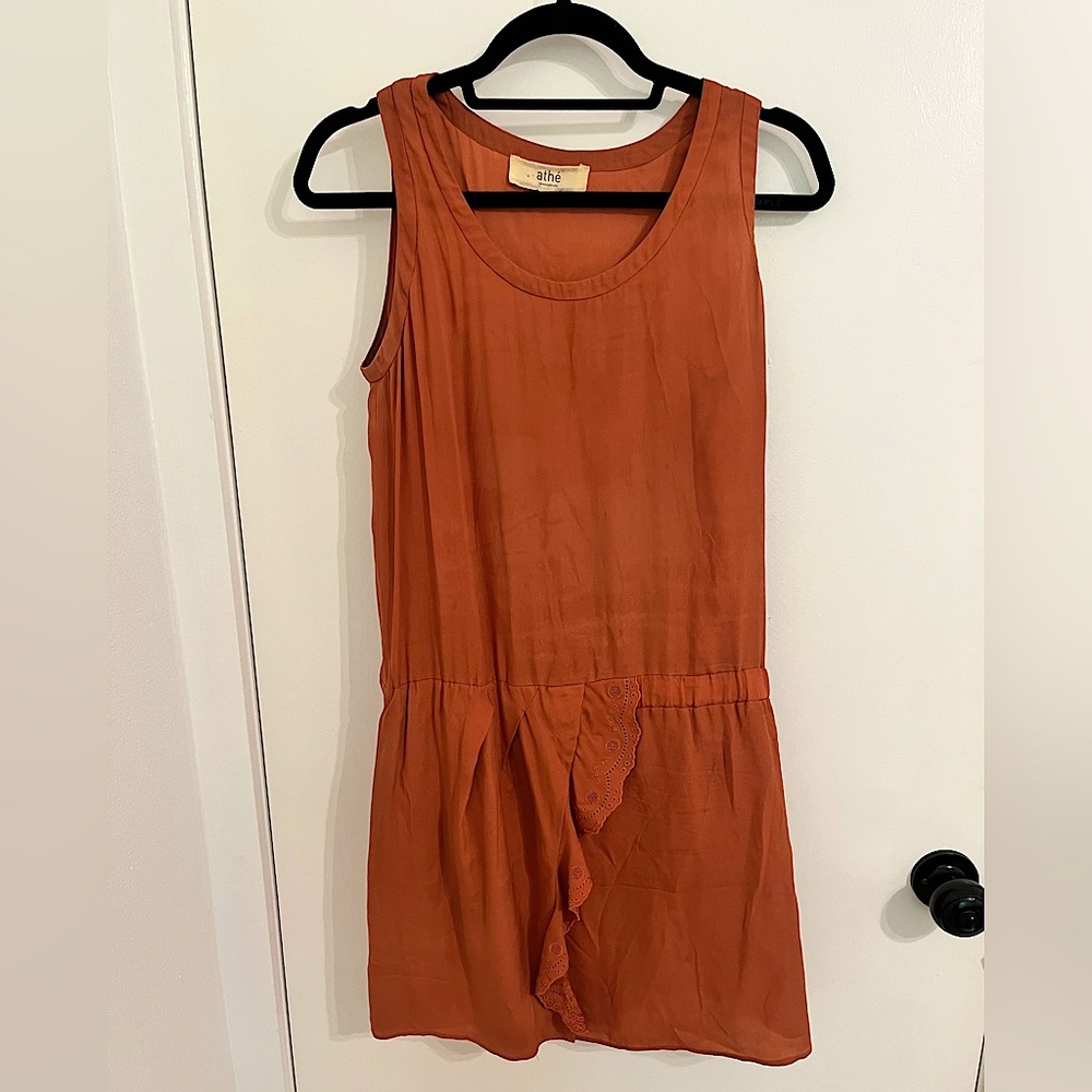 Vanessa Bruno orange silk dress. Perfect for any UT fan girl!